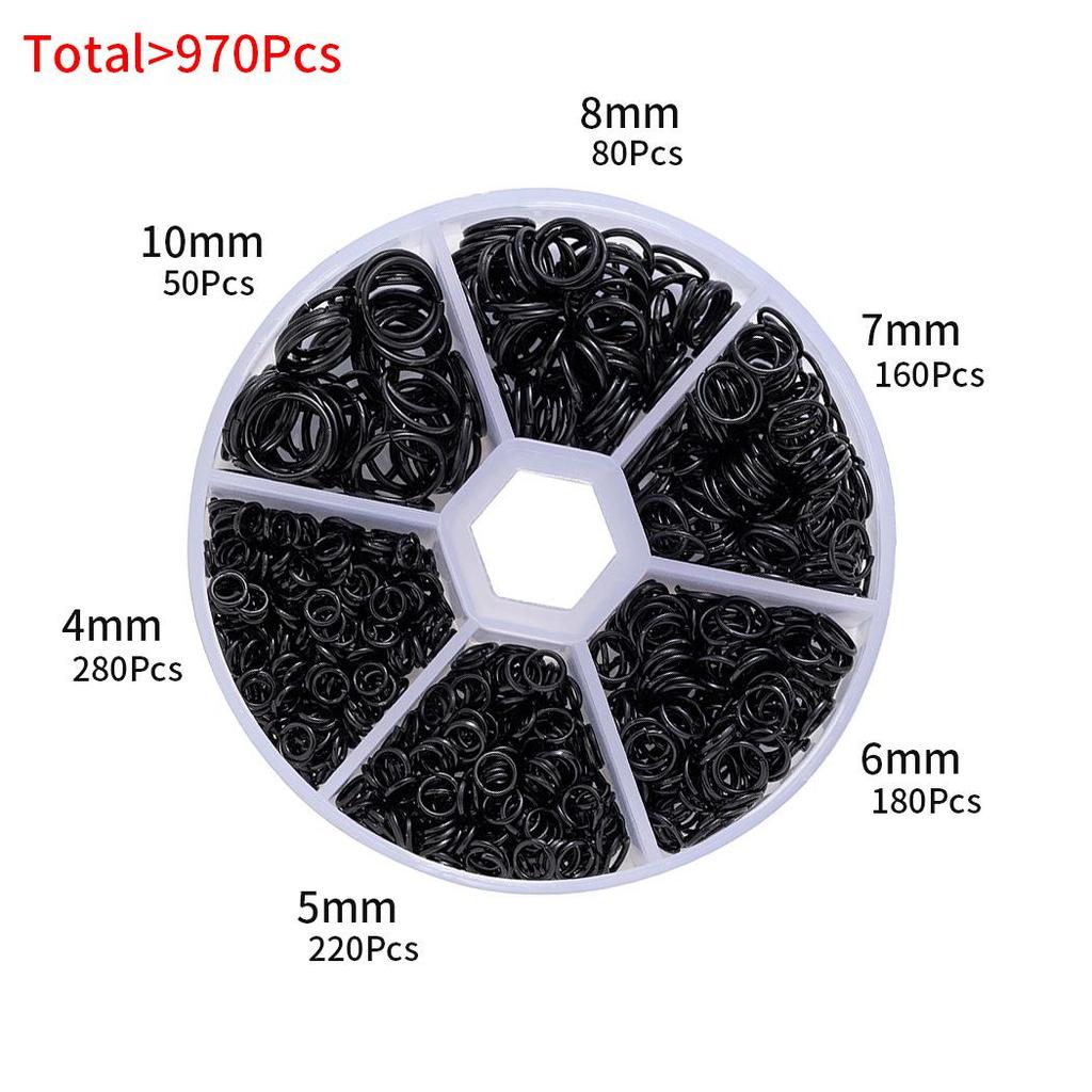 DIY Jewelry Making Kit: Single Loop Jump Rings & Ear Ornament Chains