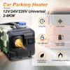 12V 24V 8000W Car Heater Air Diesel Heater Aluminum Shell Air Parking Heater Warmer Wireless LCD Remote Control Engine Preheater