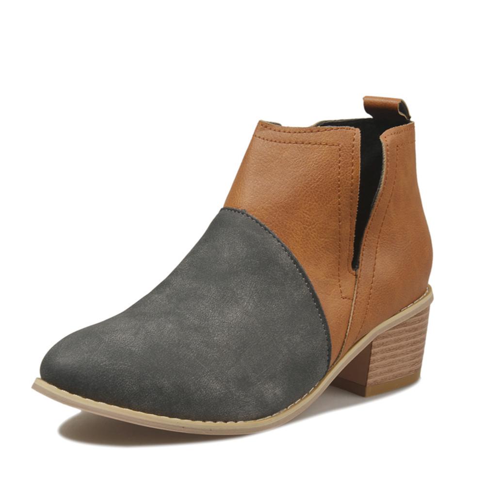 Plus Size Women's Pointed Toe Slip-on Color Block Pumps - Spring & Autumn 2021 Collection