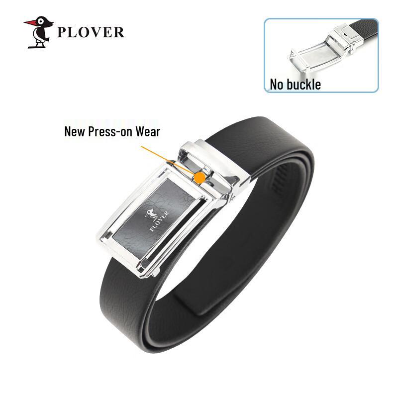 PLOVER Men's Automatic Buckle Leather Belt