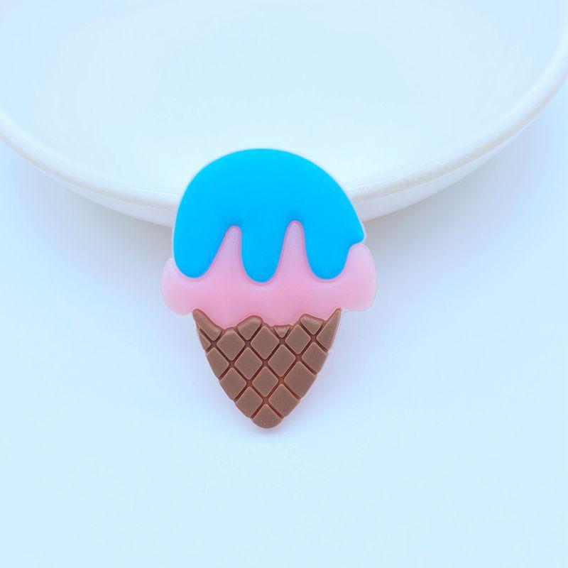 10/20 Stück Niedliche Eiscreme-Serie PVC Flexibler Kleber Flache Rückseite DIY Scrapbooking Verzierung Handy Basteldekoration Schreibwaren
