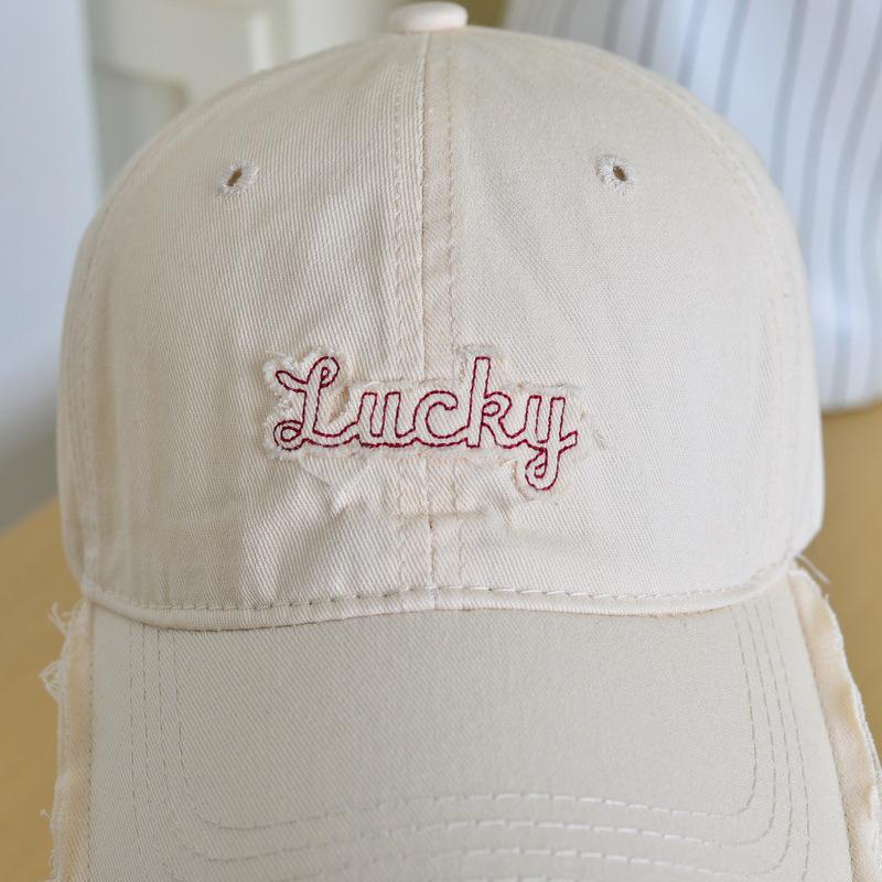 Unisex Letter Embroidery Washed Cotton Spring Summer Baseball Cap Men Women Outdoor Sports Snapback Hat Hip Hop Dad Trucker Caps