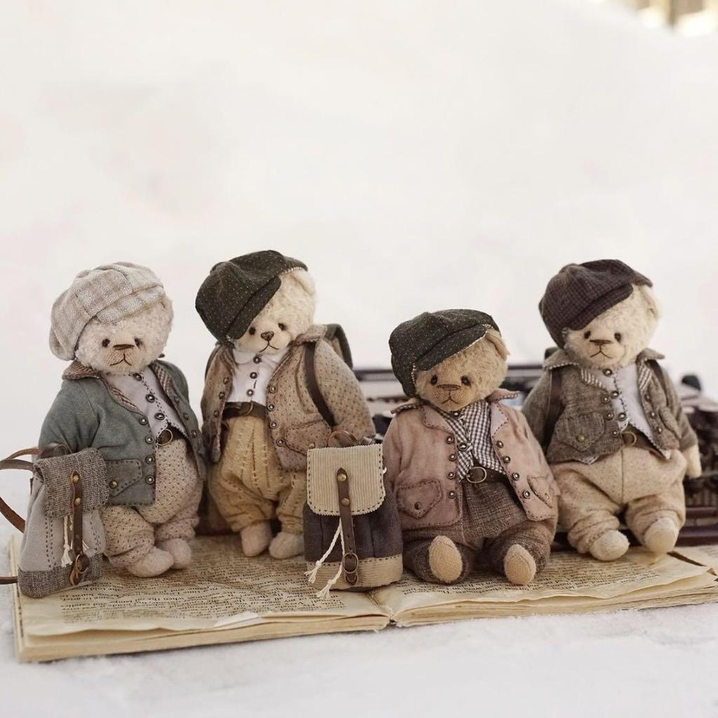 [USED] Kuma Friends Hermann Plush Toy by Overseas Artists Teddy Bear Artist Bear