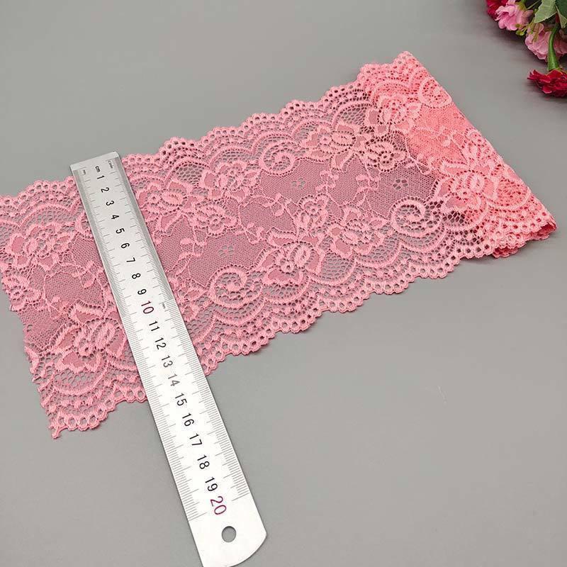 15cm Wide Soft Elastic Lace Trim for Skirts - Multi-color Options Available