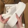 Baskets compensées à plateforme lacées polyvalentes pour femmes, été, nouvelle mode, décontractées, chaussures de skate