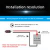 3-Digit Digital Voltmeter 0.28" 2-Wires Voltage Meter DC 3.7-30V Volt Instrument Tool LED Voltage Monitor for Motorcycle Car DIY