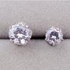1pcs Unisex Women Drop Jewelry Earrings Titanium Steel Cubic Zirconia Ear Stud