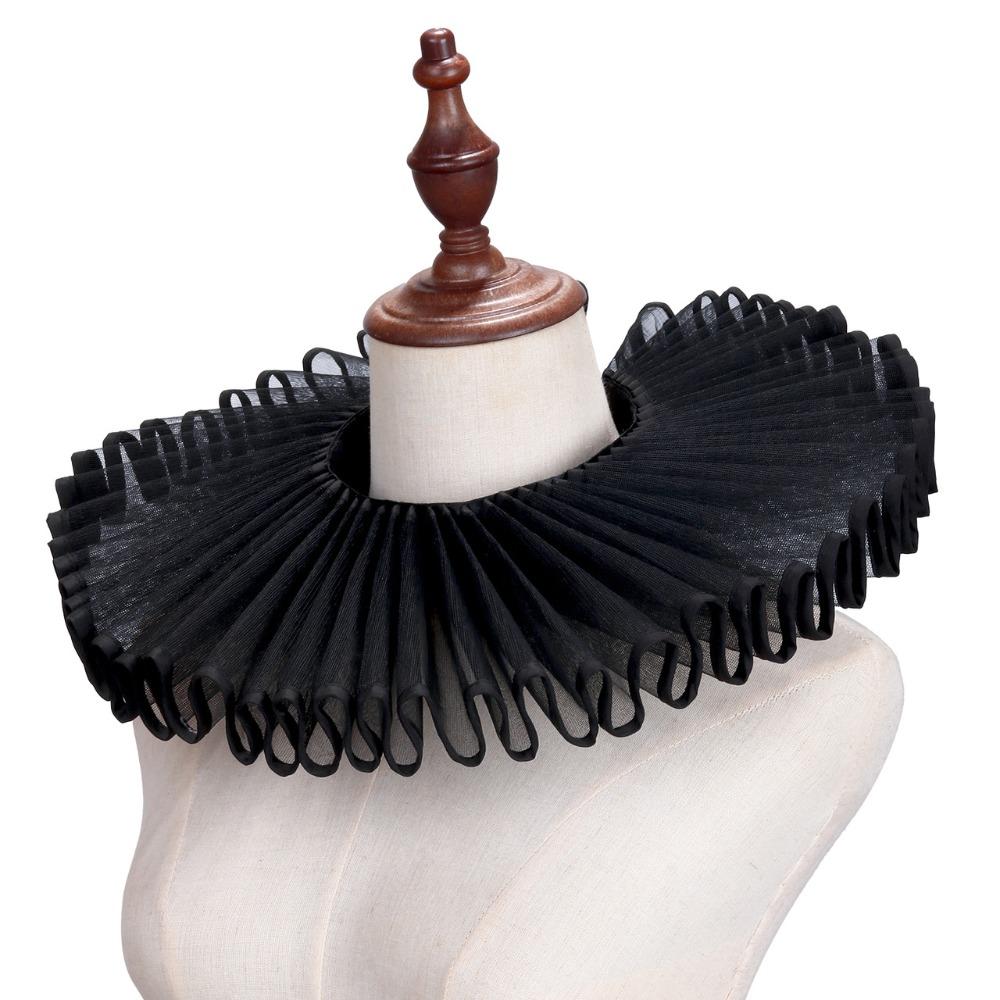 Elegant Shakespeare Neck Ruffled Collar Vintage Retro Ruff Collar  Collar Accessory