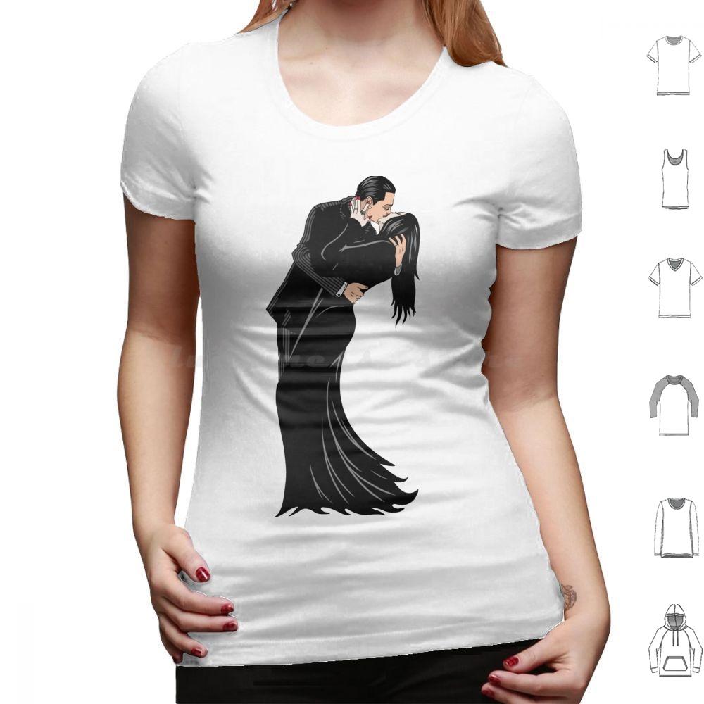 Cara Mia T Shirt Cotton Men Women DIY Print Romance Love Kiss Gothic Emo Addams Gomez Morticia Horror Halloween Scary Cara Mia