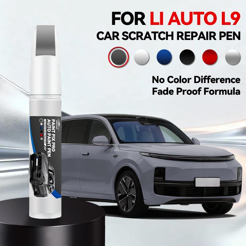 Für LI AUTO L9 1990-2026 Lackreparaturstift Ausbesserungsstift Kratzerentferner DIY Autozubehör Schwarz Weiß Silber Blau Rot