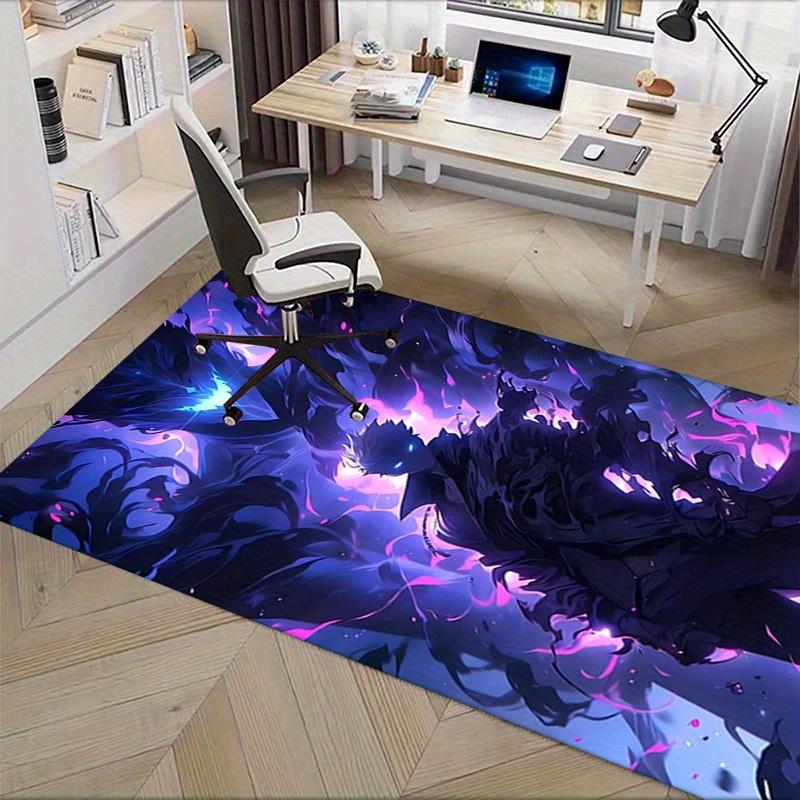 1 ud. solo Moqueta de Oficina Niveladora Suave Poliéster Alfombra de Entrada Lavable Antideslizante Lavable a Máquina En