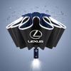 Car Sticker Reverse Folding Umbrella LED Reflective Stripe Umbrella For LEXUS RX300 RX330 RX350 IS250 LX570 Is200 Is300 Ls400 ZO1