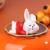 4/6Pcs/Set Cute Cartoon Auspicious Rabbit Micro Landscape Resin Crafts Diy Landscaping Decoration Home Gardening Accessories