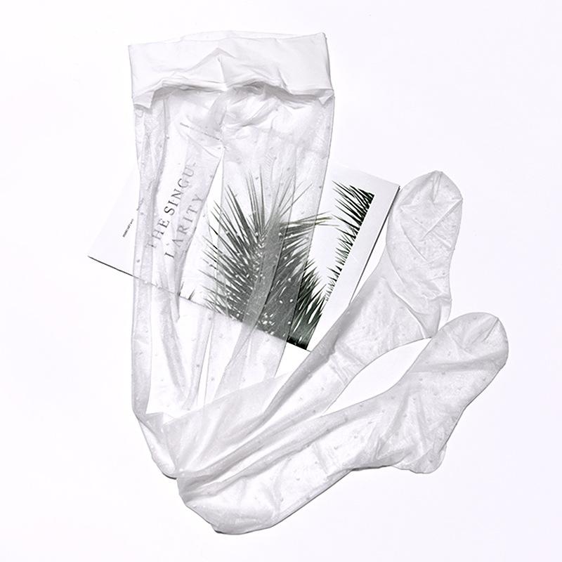 512Vintage Polka Dot Ultra-Thin Silky High-Transparency Sexy Stockings360Seamless Footed Plus Size Polka Dot Pantyhose