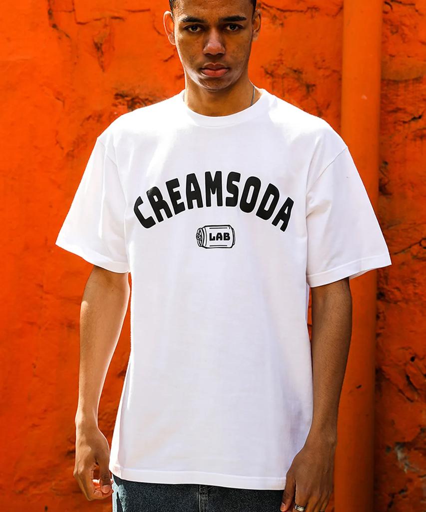 CREAM SODA LAB [2Pack] Ozzy Acro Logo Short Sleeve T-Shirt White (Black) Black (White)