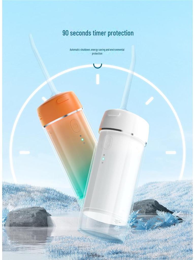 Portable Electric Water Flosser for Orthodontics - Retractable Oral Cleaner for Deep Teeth Cleaning At Home