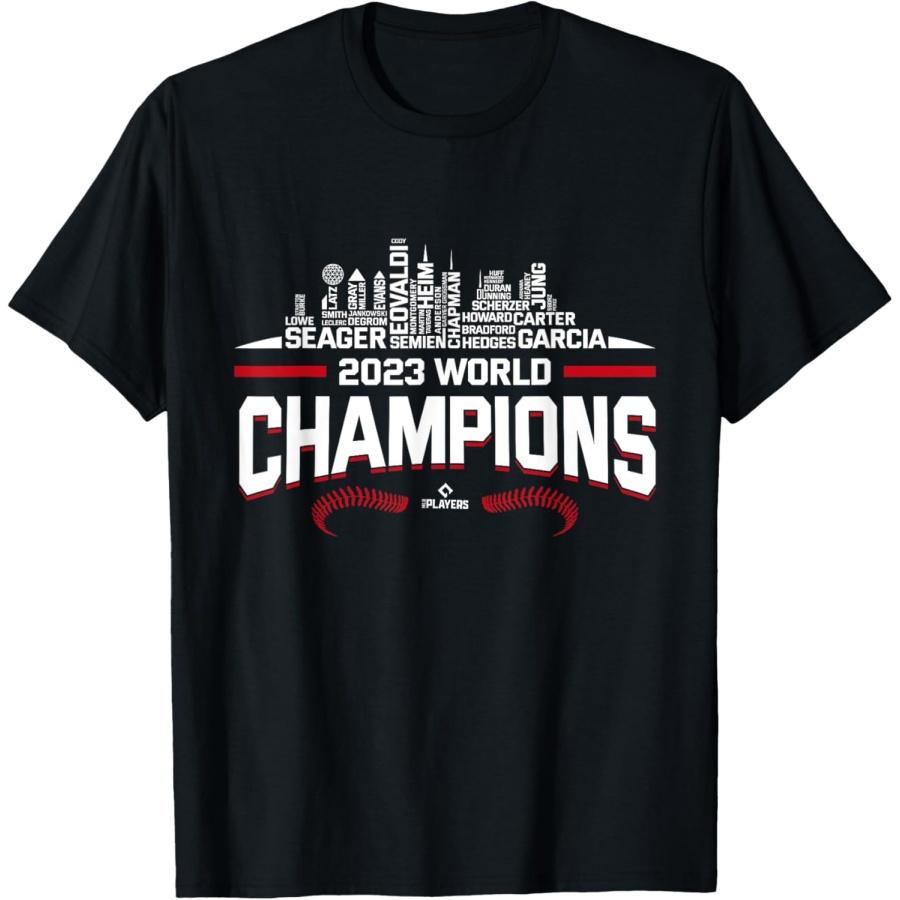 Футболка Adolis Garcia Texas MLBPA Чемпионы Мира 2023 S