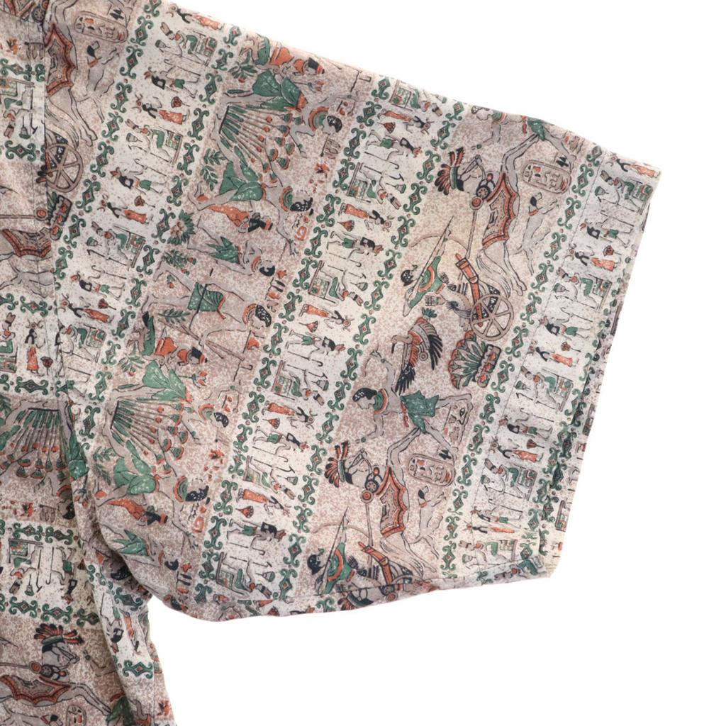 GRASS AREA Overall Handle Short Sleeve Aloha Shirt F Gurege Men's Used