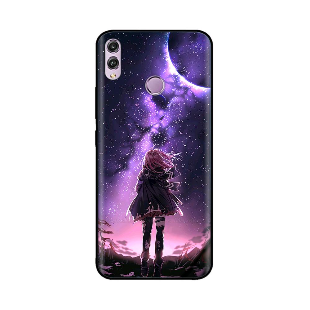 For Huawei Honor 8X Case Silicon Soft TPU Cartoon Painted Back Cover Phone Case for Huawei Honor 8X 8 X Honor8x Cases Bumper
