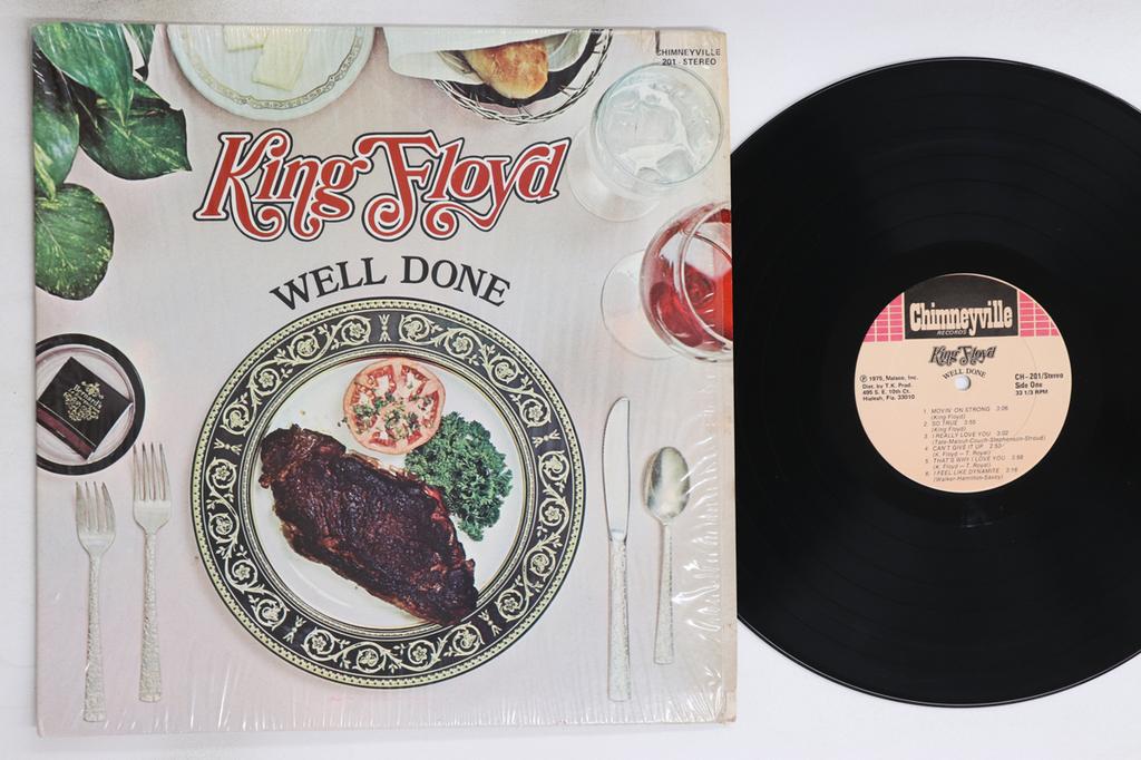 LP Record KING FLOYD  Well Done CH201 CHIMNEYVILLE 197 US SoulFunk Used