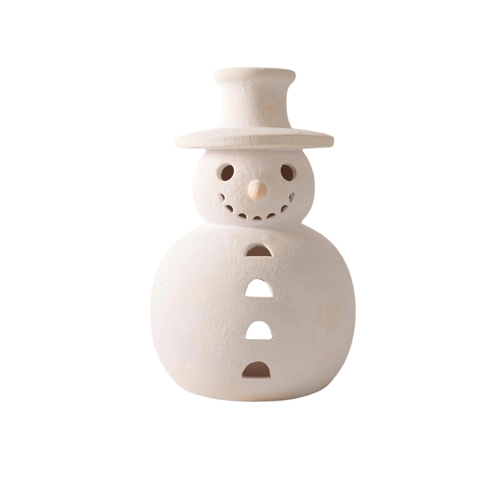 

Рождественские украшения - Фигурка снеговика ручной работы - 1 шт. Зимний праздник, деревенский, уникальный декор для дома, стола, комнаты, для помещения и улицы One Size