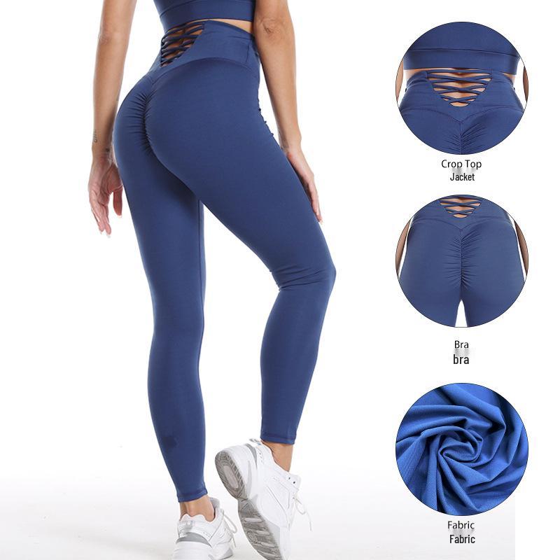 Women's Quick-Dry Hooded Yoga Set: Long Sleeve Top & Peach Butt Leggings