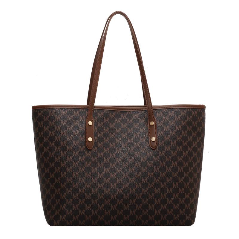 

2025 Women s High-End Versatile Tote: Large-Capacity Fashion Commuter & Single Shoulder Bag кавовий