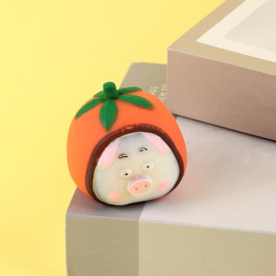 Fruity Scent Squeeze Toy Soft Elastic Pinching Music Stress Relief Cute Fruit Shape Decompression Gadget for Student Parties And Collecting