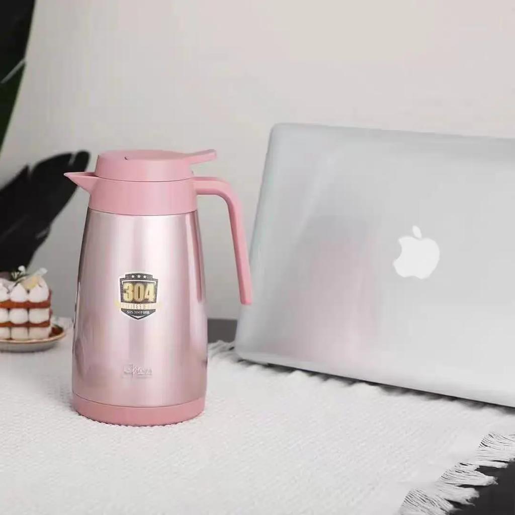 1L Water Bottle Large Capacity Thermos Household Stainless Steel Liner Vacuum Flask Heat Preservation Insulation Coffee Kettle