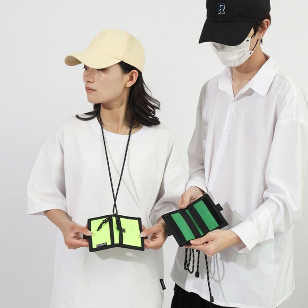

Square ID Card Holder Canvas Bus Card Sleeves Simple Hanging Neck Wallet Storage серый