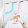 Portable Foldable Over-the-Door Drying Rack, ABS Space-Saving Hanger for Clothes Socks Towels, No Tools Needed