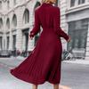 Women's High-End Solid Color Dress - Spring/Autumn Fashion