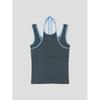 Saendeusaundeu (Women) String Layered Sleeveless Charcoal