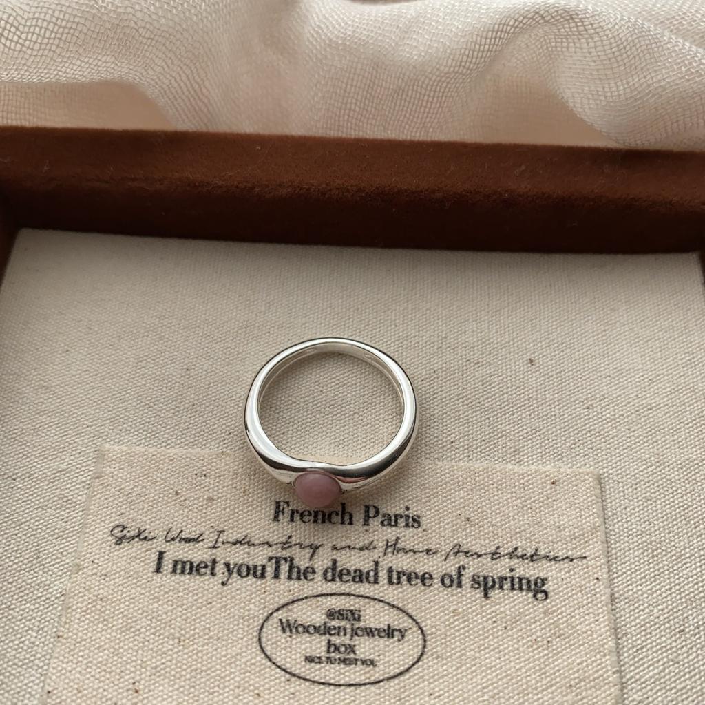 Retro Pearl Ring Cold Fashion Light Luxury Niche Design Advanced Opening Adjustable Index Finger Ring Elegant And Versatile