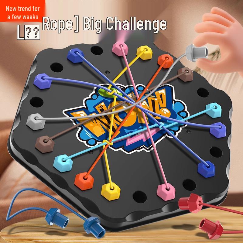 

Распутай веревку: Детская логическая игра-головоломка для тренировки мозга и взаимодействия родителей и детей