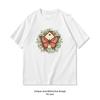 Butterfly Cottage Floral Botanical Art Classic TShirt Women Unisex Casual Cotton Graphic T Shirts Creative Camisetas