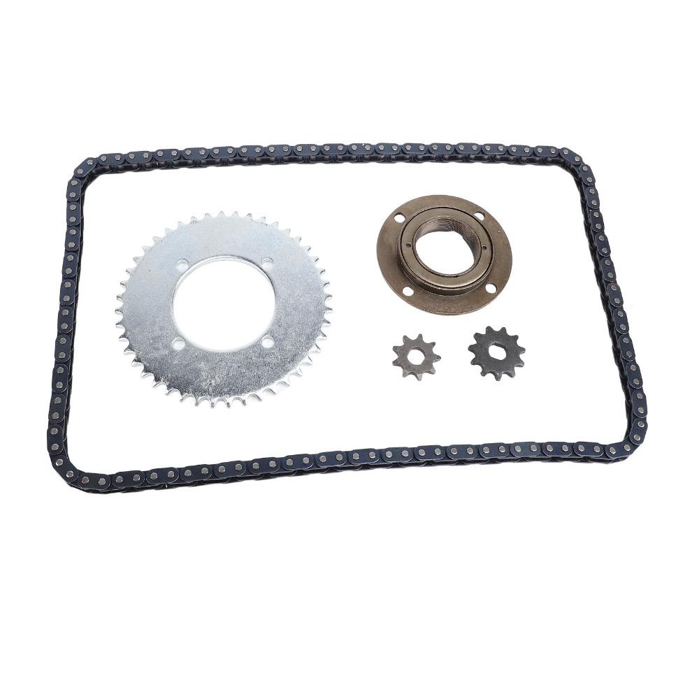 Toothless Flywheel T8F Sprocket Chain Kit 116 Links Chain Chain Sprocket Kit  Go Kart