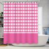 Customized Shower Curtain Personalized Name Home Decor Pink Striped Bathroom Accessories