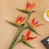 Soft Rubber Bird of Paradise Artificial Flower Single Stem for Home Decoration and Green Plant Arrangements