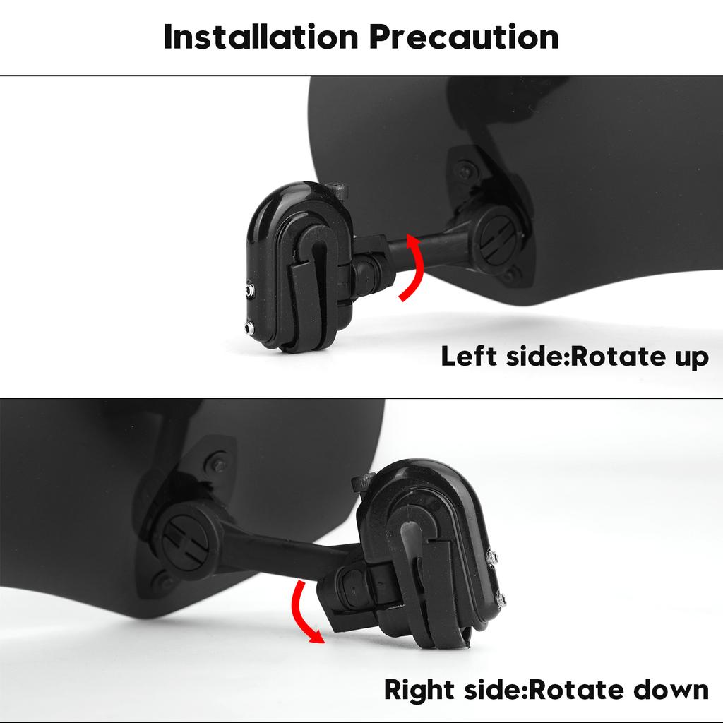 Adjustable Clip On Windshield Extension Spoiler Wind Deflector