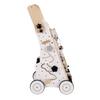 KiddyMoon Wooden Baby Walker Interactive Educational Toy for Children Push-along Toy for Babies Wk-001, Black - White