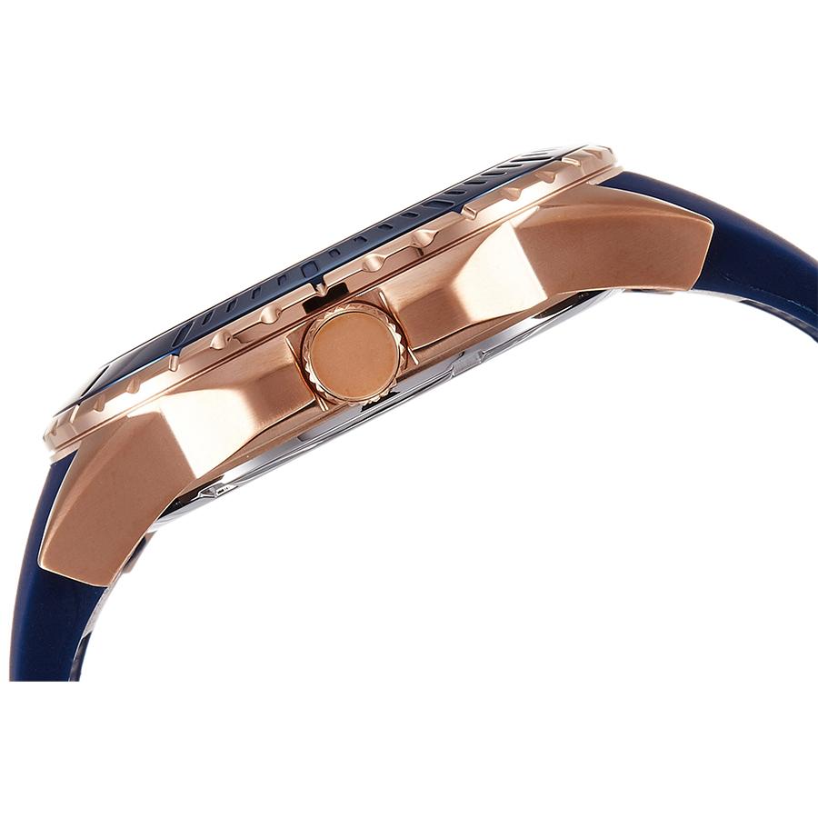 Men's Quartz Watch Quartz Movement Stainless Steel Case Resin Strap Pointer Watch Water-Resistant W0485G1