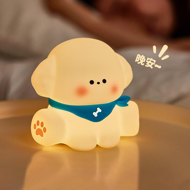 Rechargeable Silicone Night Light - Tap to Illuminate, Ideal for Bedside and Gifts