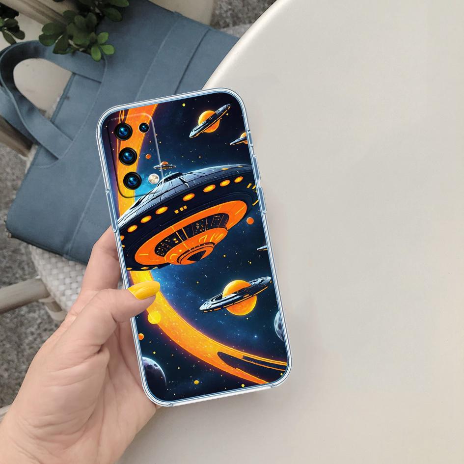 MY25 Space Astronaut Alien UFO Case for LG K22 K30 K40 K40S K41 K42 K50 K50S K51 K51S K52 K61 K62 K71 K92 Q60 Q61 V40 V50 V60