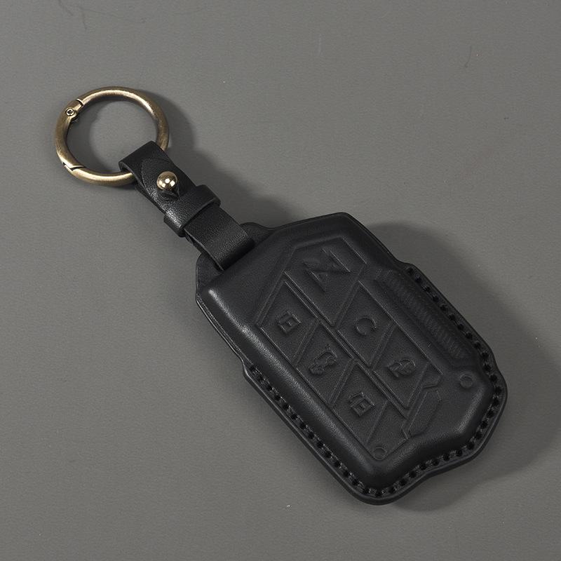 Mengshi 917 M800 Key Case Genuine Leather Cover for Dongfeng Off-road Vehicle