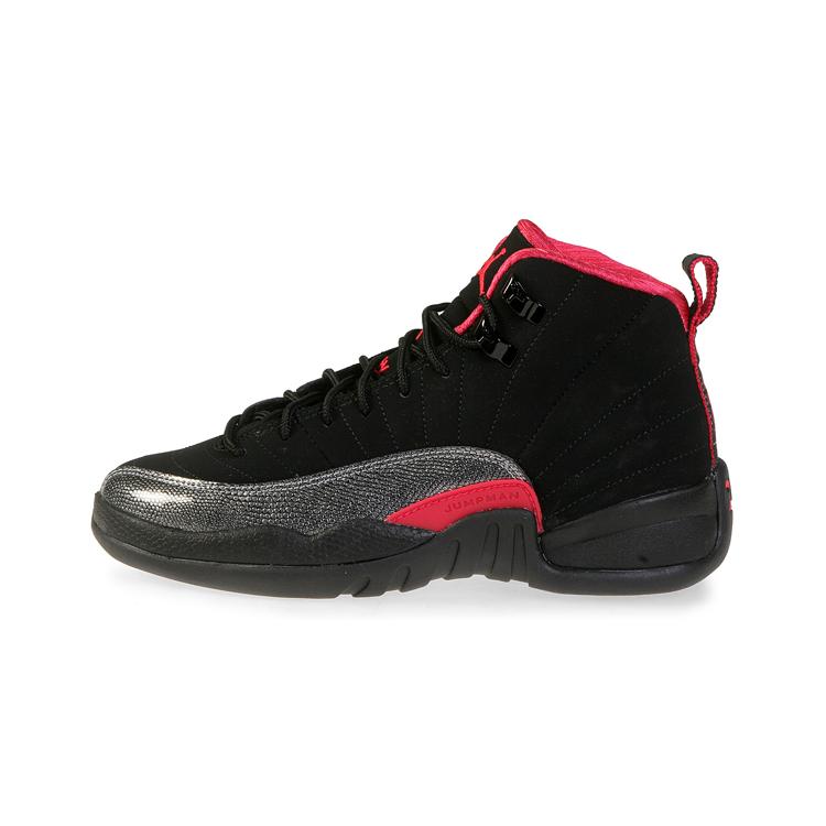 

Jordan 12 Retro Black/Siren Red GS 40