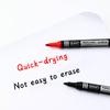 Waterproof Marker Pen Oil Permanent Dual Tip 2.8 Mm Nib Black Blue Red Art Marker Pens School Office Stationery