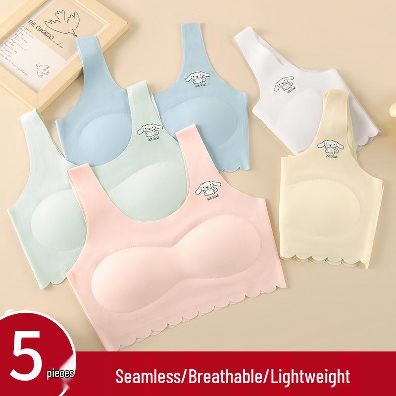 Summer Seamless Girls' Training Bra for School Students