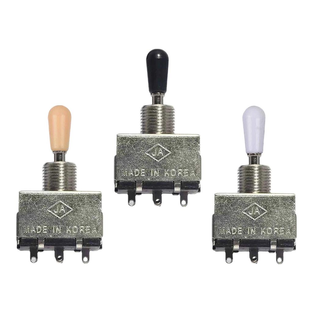 Reliable Metal Enclosed 3 Way Pickup Selector Switch Rocker Switch Electric Guitar Accessory for Beginner and Pro Players