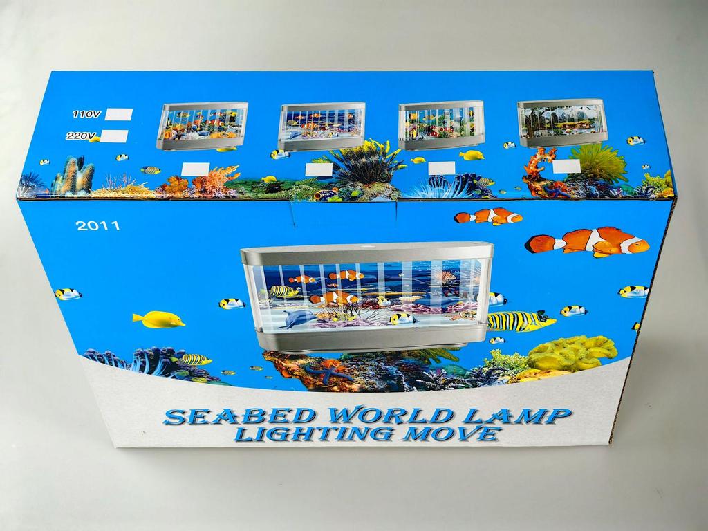 Ornamental LED Aquarium Seascape Fish Light – Desktop Night Decoration Lamp